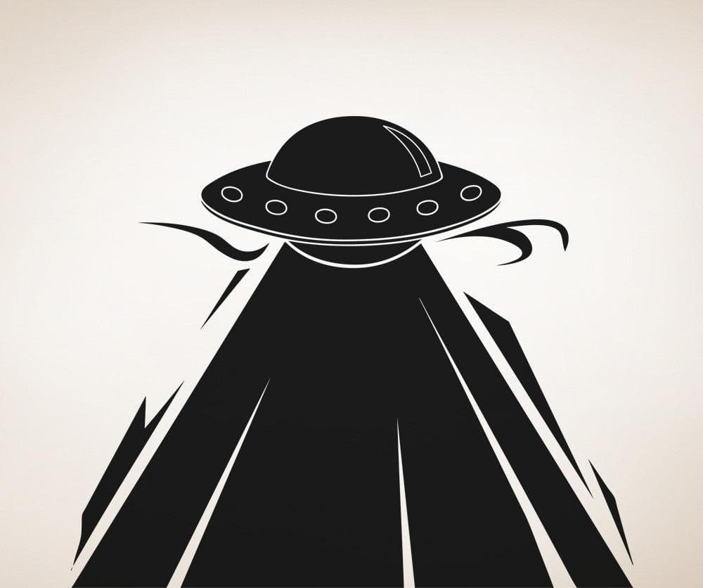 Vinyl Wall Decal Sticker UFO Abduction #OS_AA805