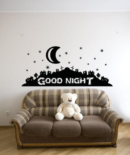 Vinyl Wall Decal Sticker Good Night #OS_AA810