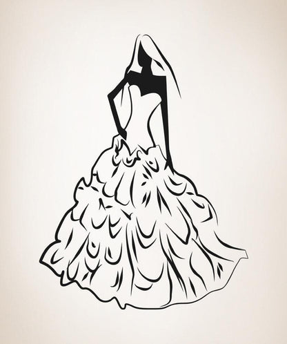 Vinyl Wall Decal Sticker Bride #OS_AA891