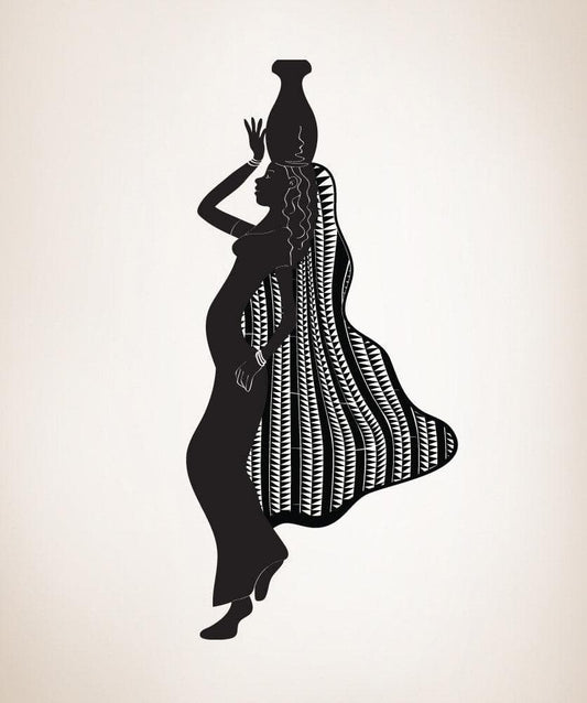 Vinyl Wall Decal Sticker Girl with Jar #OS_DC156