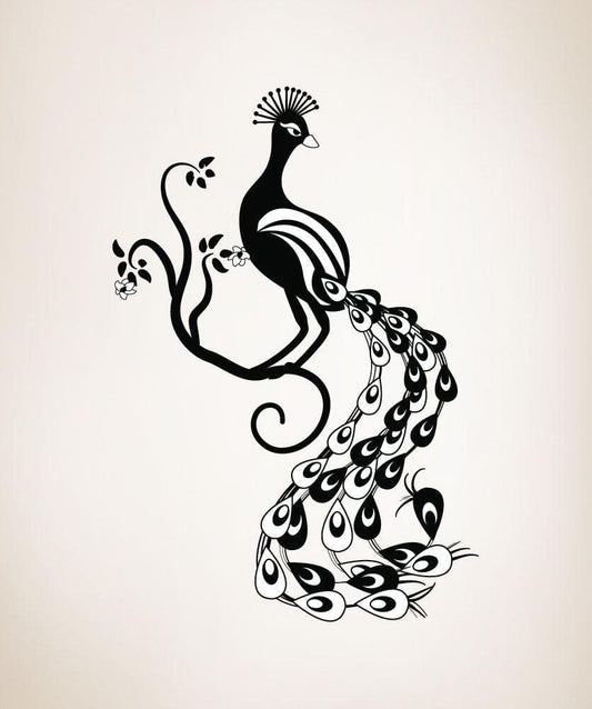 Vinyl Wall Decal Sticker Peacock #OS_DC169