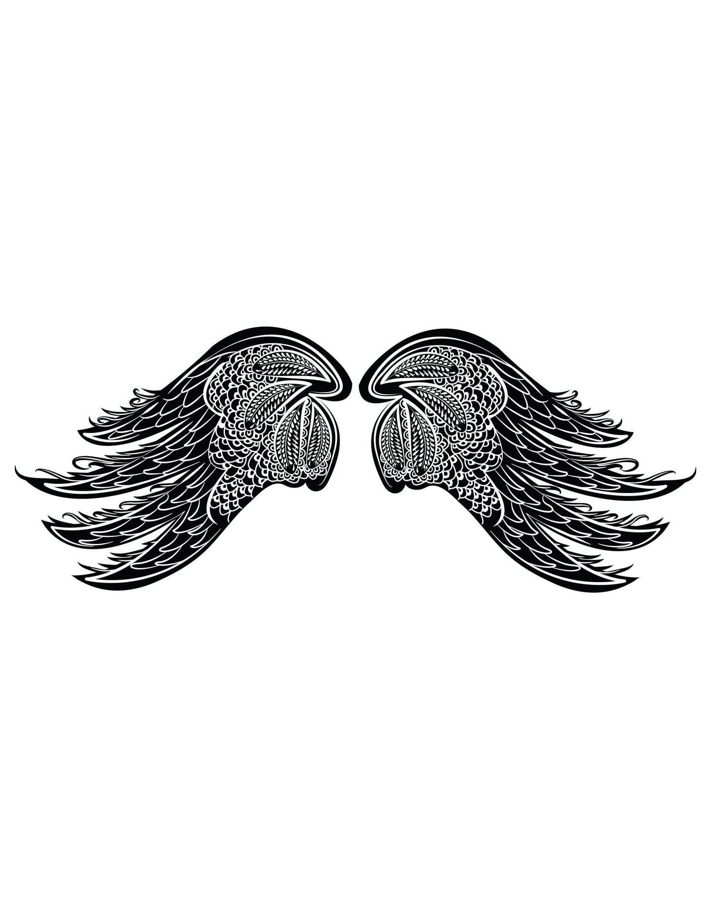 Intricate Wings Vinyl Wall Decal Sticker. #OS_DC231