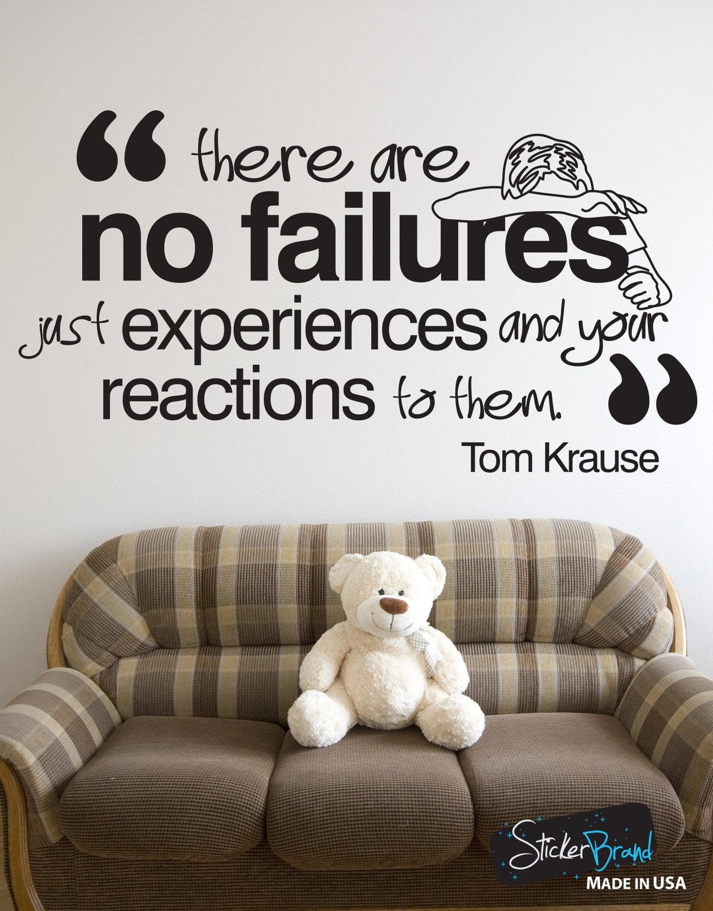There are no failures just experiences and your reactions to them Motivational Quote #OS_DC338