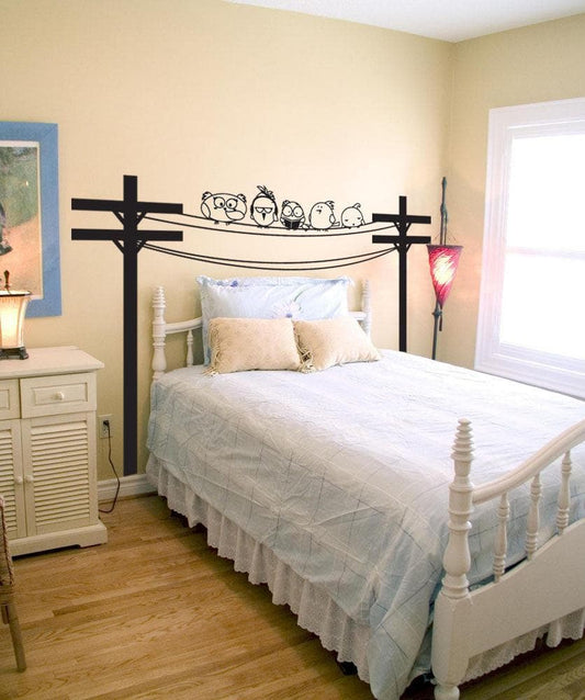 Vinyl Wall Decal Sticker Bird Hangout #OS_DC433