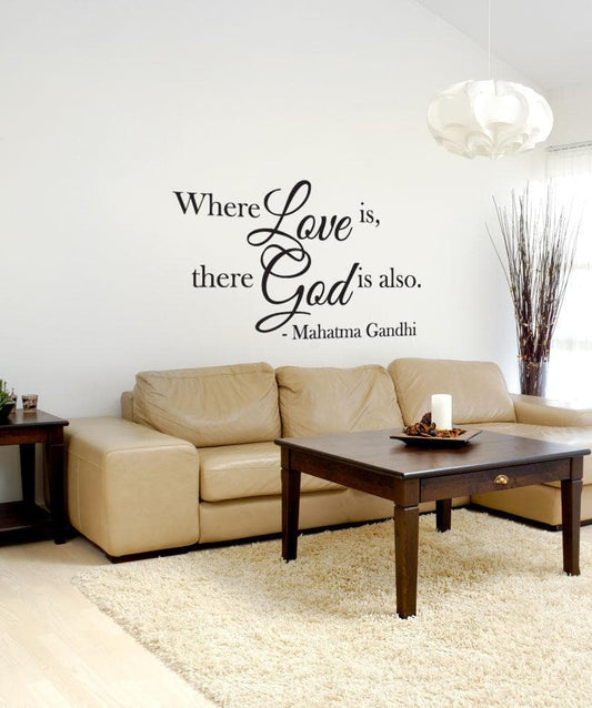 Vinyl Wall Decal Sticker Gandhi Love Quote #OS_DC508