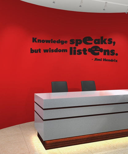 Jimi Hendrix Quote: Knowledge Speaks, But Wisdom Listens.  #OS_DC513