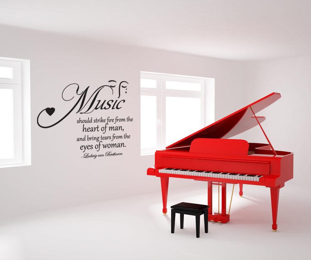 Vinyl Wall Decal Sticker Music Quote #OS_DC523