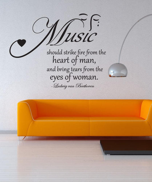 Vinyl Wall Decal Sticker Music Quote #OS_DC523