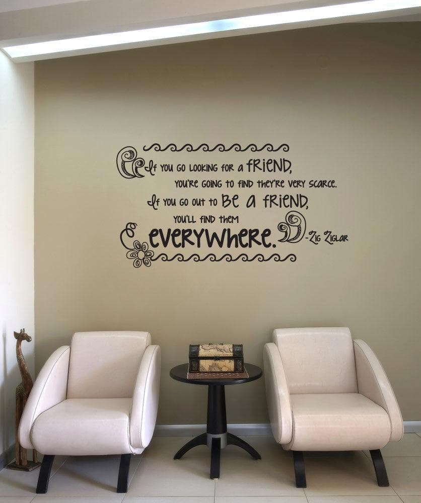 Vinyl Wall Decal Sticker Friend Quote #OS_DC530
