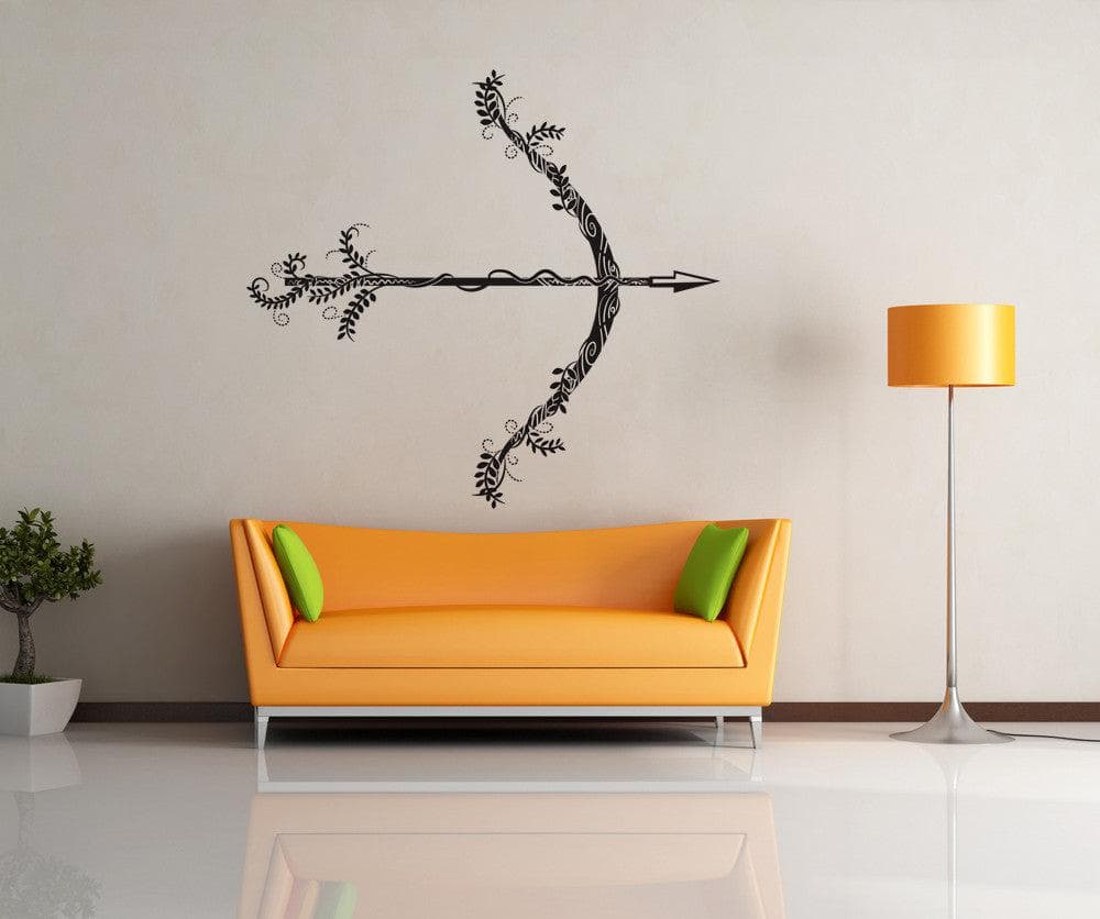 Vinyl Wall Decal Sticker Bow and Arrow and Vines #OS_DC539