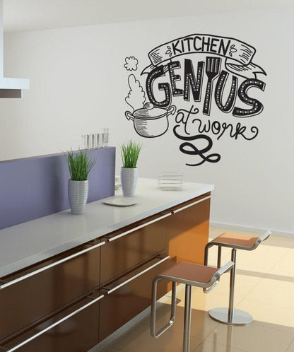 Vinyl Wall Decal Sticker Kitchen Genius #OS_DC584