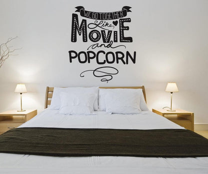 Vinyl Wall Decal Sticker Movie and Popcorn #OS_DC590