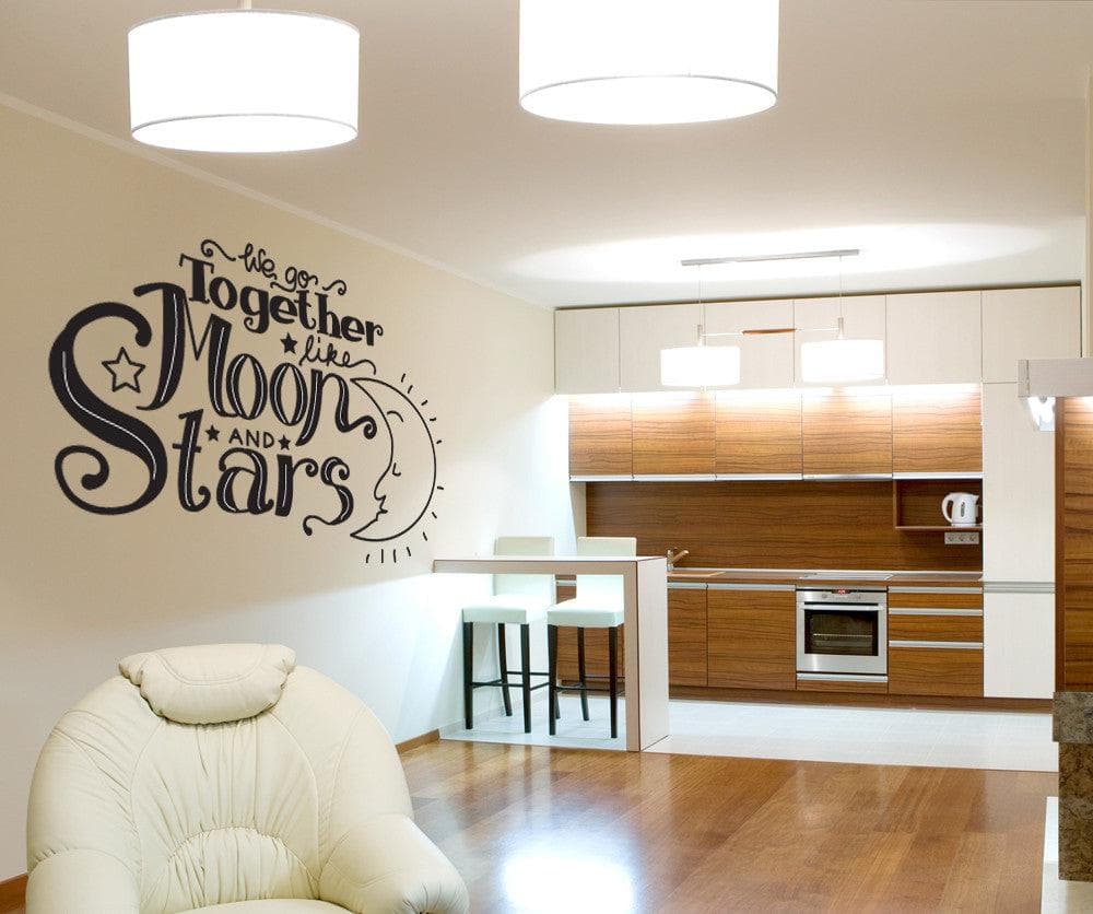 Vinyl Wall Decal Sticker Moon and Stars #OS_DC595