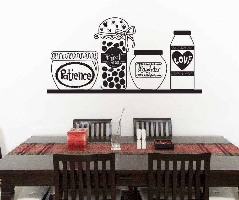 Vinyl Wall Decal Sticker Patience Love and Kindness Ingredients #OS_DC634