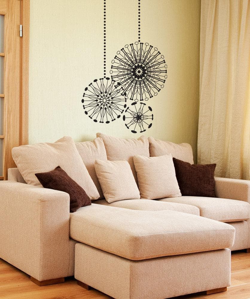 Vinyl Wall Decal Sticker Radial Ornaments #OS_DC668