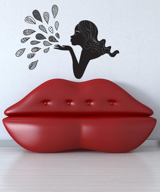 Vinyl Wall Decal Sticker Blow Kisses #OS_DC719