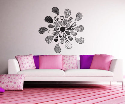 Vinyl Wall Decal Sticker Patterned Flower #OS_DC721