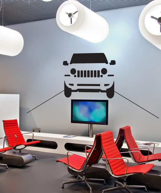 Vinyl Wall Decal Sticker Driving Jeep #OS_DC745