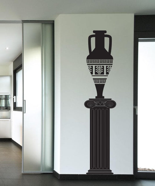 Vinyl Wall Decal Sticker Skinny Greek Vase #OS_DC763