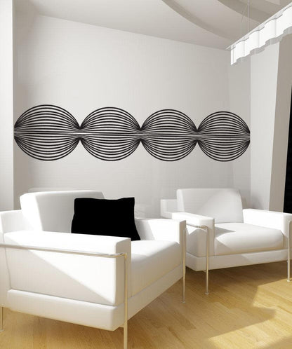 Vinyl Wall Decal Sticker Optical Illusion Circle Chain #OS_DC768