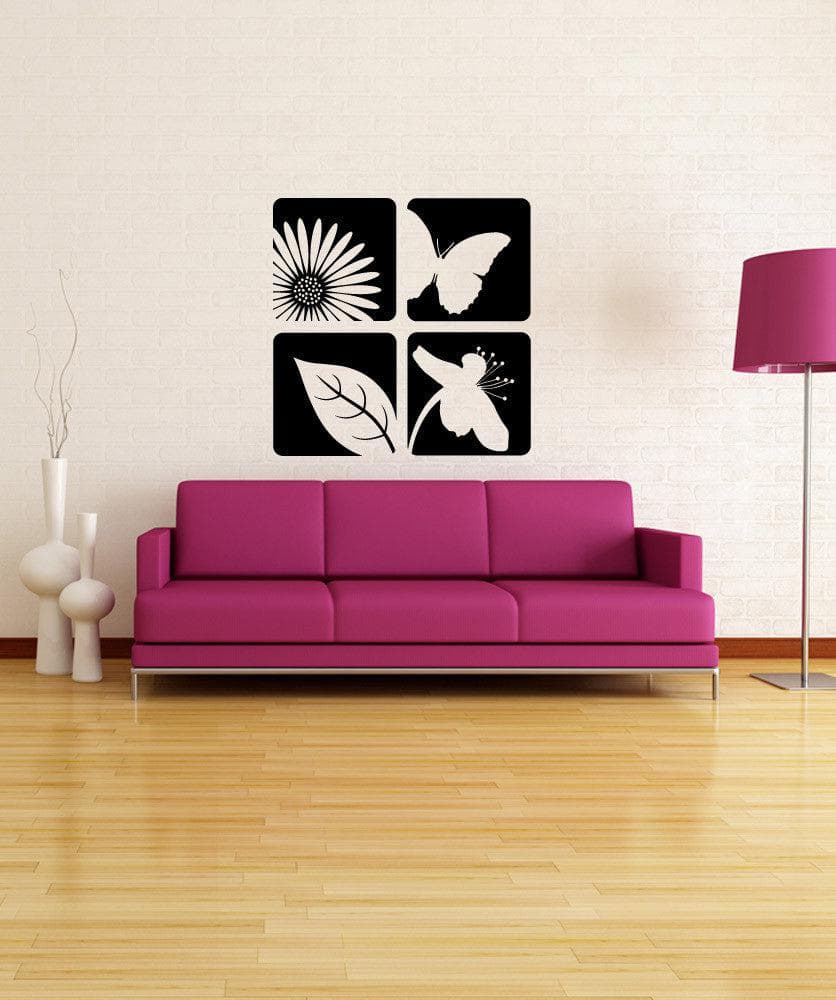 Vinyl Wall Decal Sticker Floral Designs #OS_ES112