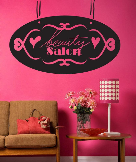 Vinyl Wall Decal Sticker Beauty Salon Sign #OS_MB1016