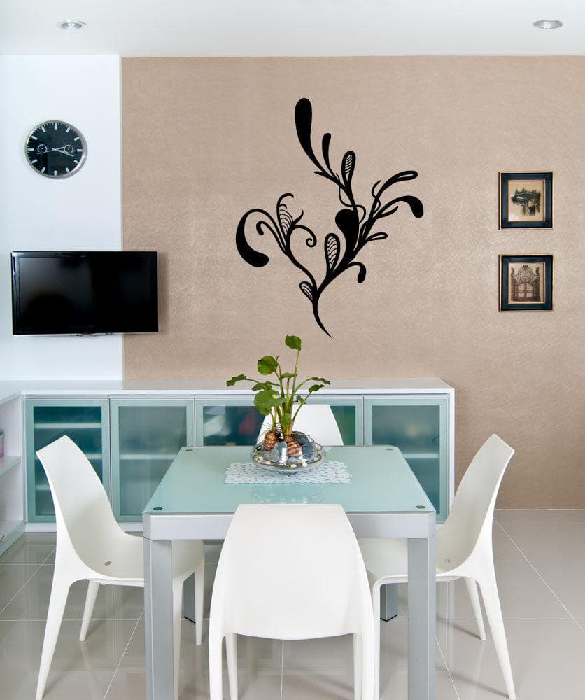 Vinyl Wall Decal Sticker Abstract Flower #OS_MB1070