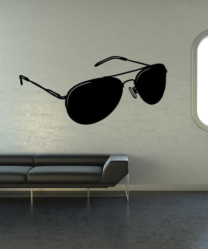 Vinyl Wall Decal Sticker Aviator Sunglasses #OS_MB1106