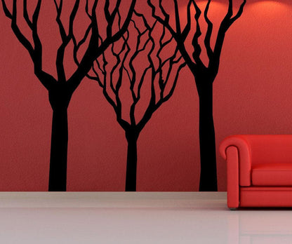 Vinyl Wall Decal Sticker Winter Trees #OS_MB1125