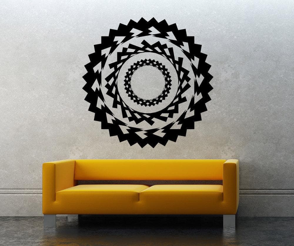 Vinyl Wall Decal Sticker Pointy Circle Design #OS_MB1129