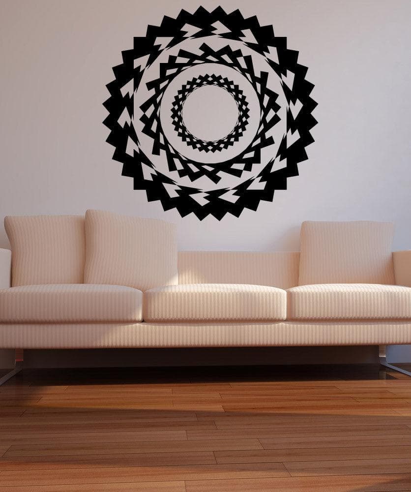 Vinyl Wall Decal Sticker Pointy Circle Design #OS_MB1129