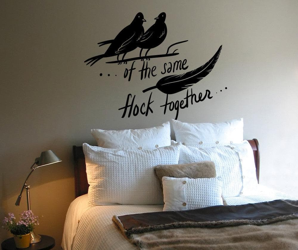 Vinyl Wall Decal Sticker Birds of a Feather #OS_MB1149