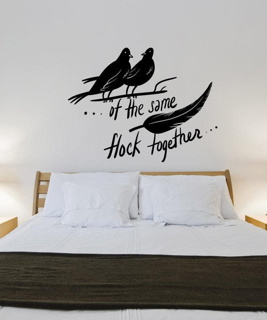 Vinyl Wall Decal Sticker Birds of a Feather #OS_MB1149