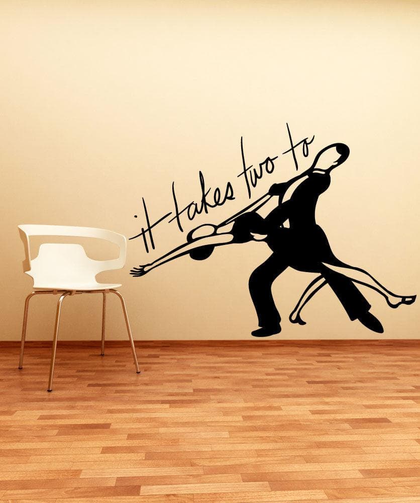 Vinyl Wall Decal Sticker It Takes Two #OS_MB1150