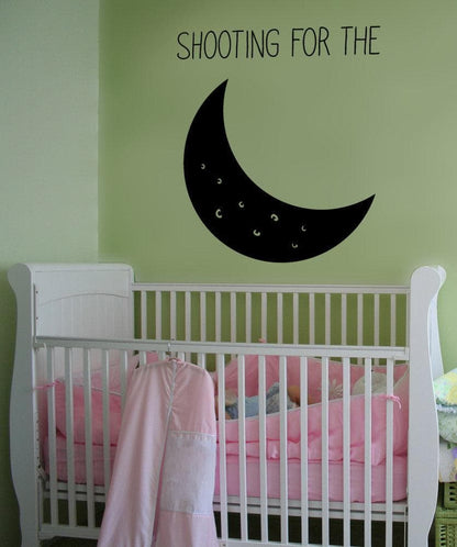 Vinyl Wall Decal Sticker Shoot for the Moon #OS_MB1158