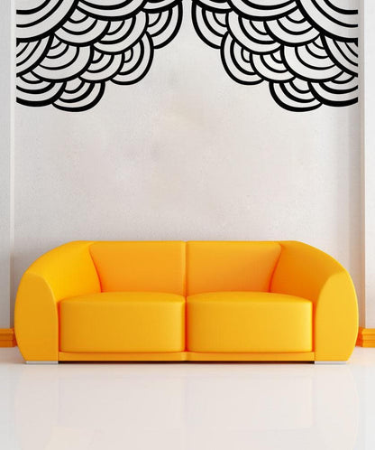 Vinyl Wall Decal Sticker Abstract Circle Corners #OS_MB1177