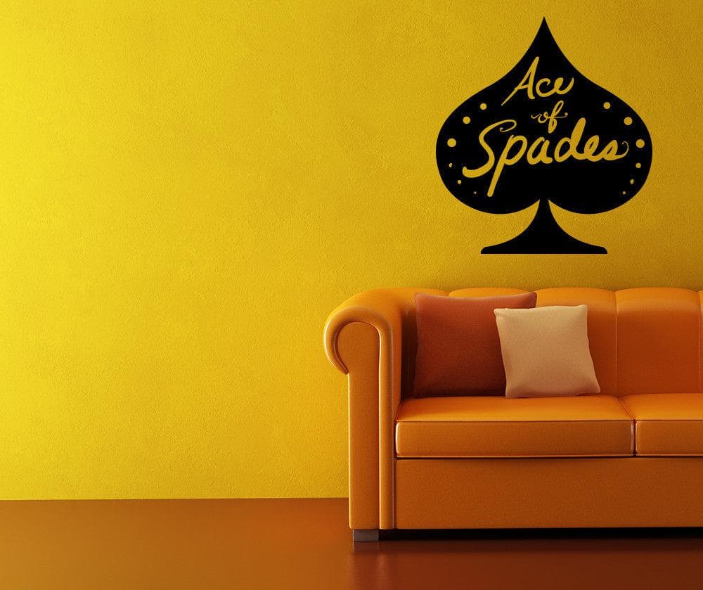 Vinyl Wall Decal Sticker Ace of Spades #OS_MB1189