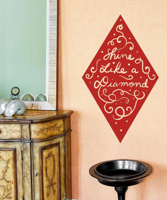 Vinyl Wall Decal Sticker Shine Like a Diamond #OS_MB1192