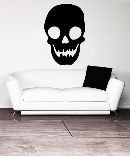Happy Skull Vinyl Wall Decal Sticker. #OS_MB1202