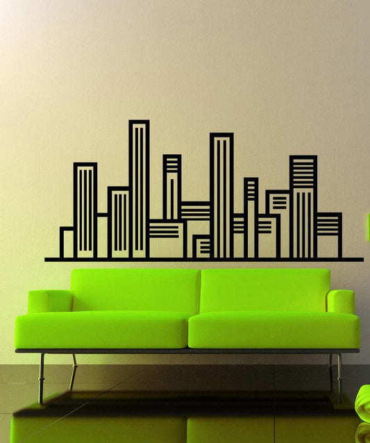 Vinyl Wall Decal Sticker Linear City #OS_MB1233