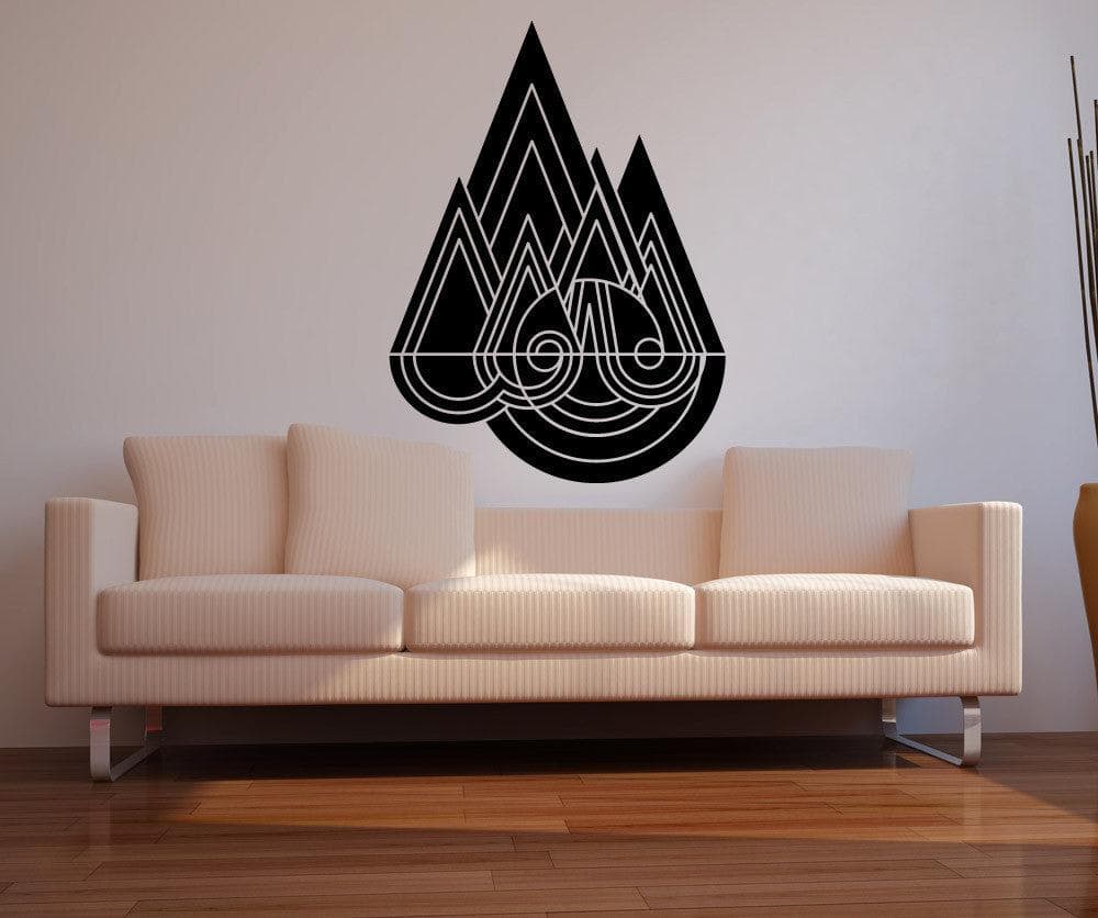 Vinyl Wall Decal Sticker Abstract Raindrops #OS_MB1235