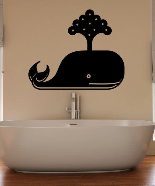 Vinyl Wall Decal Sticker Little Whale #OS_MB1239