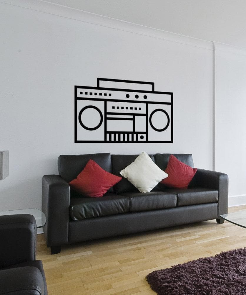 Vinyl Wall Decal Sticker Boombox #OS_MB1246