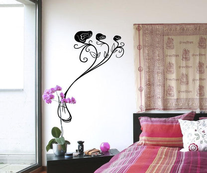 Vinyl Wall Decal Sticker Snakelike Roses #OS_MB1258
