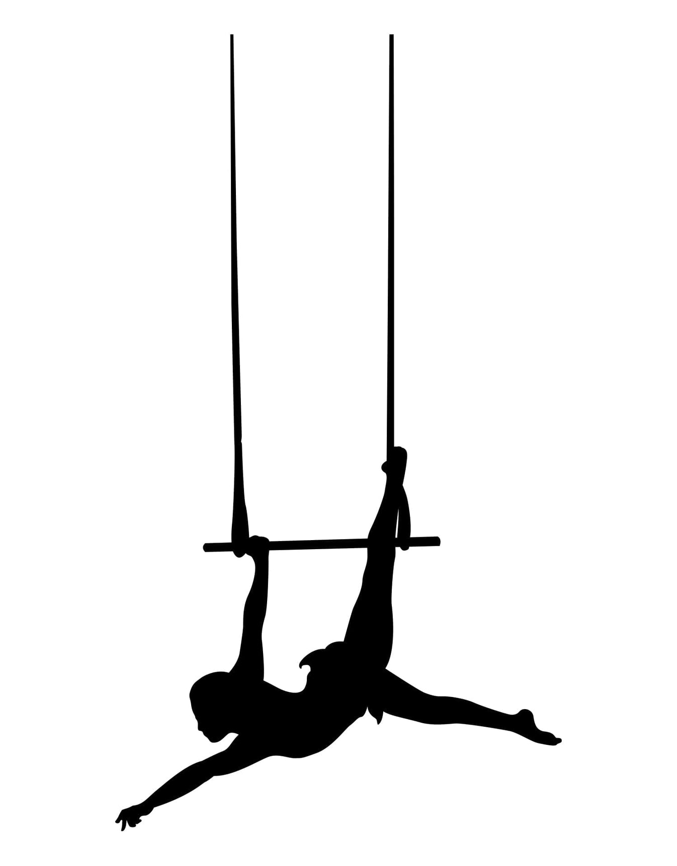 Trapeze Solo Act Vinyl Wall Decal Sticker. Circus Themed room. OS_MB1
