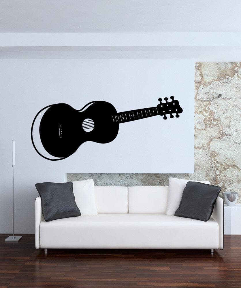 Vinyl Wall Decal Sticker Acoustic Guitar #OS_MB339