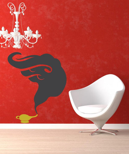 Vinyl Wall Decal Sticker Smoke out of a Genie Lamp #OS_MB381