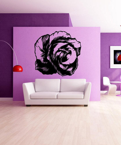 Vinyl Wall Decal Sticker Bloomed Rose #OS_MB406