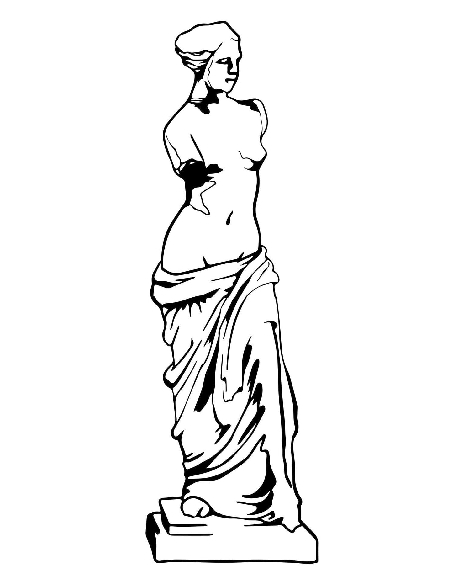 Venus de Milo Statue Wall Decal. #OS_MB514