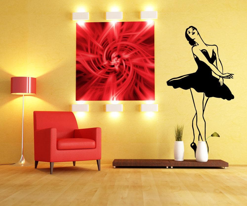 Vinyl Wall Decal Sticker Dancing Ballerina #OS_MB573